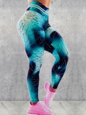 Print Hoog Getailleerde Push-Up Sportleggings Sportscholen Yogabroeken Tiktok-Leggings Met Hoge Taille