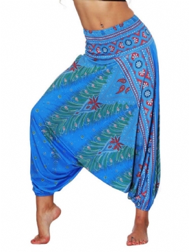 Print Losse Elastische Taille Dnace Yoga Harembroek