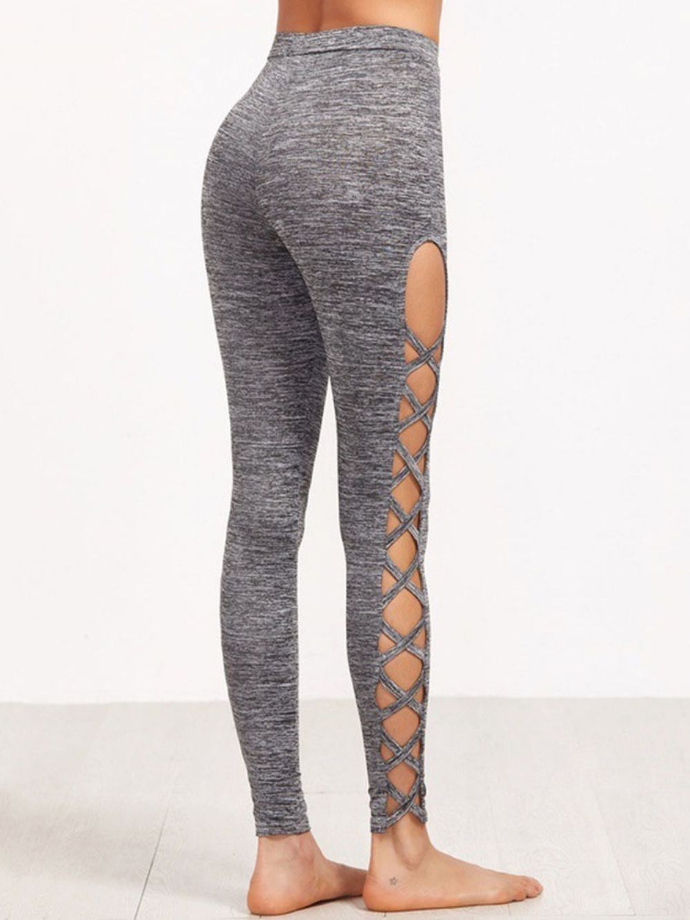 Sneldrogende Enkellange Hardloopbroek Yogabroek Tiktok-Legging Met Hoge Taille