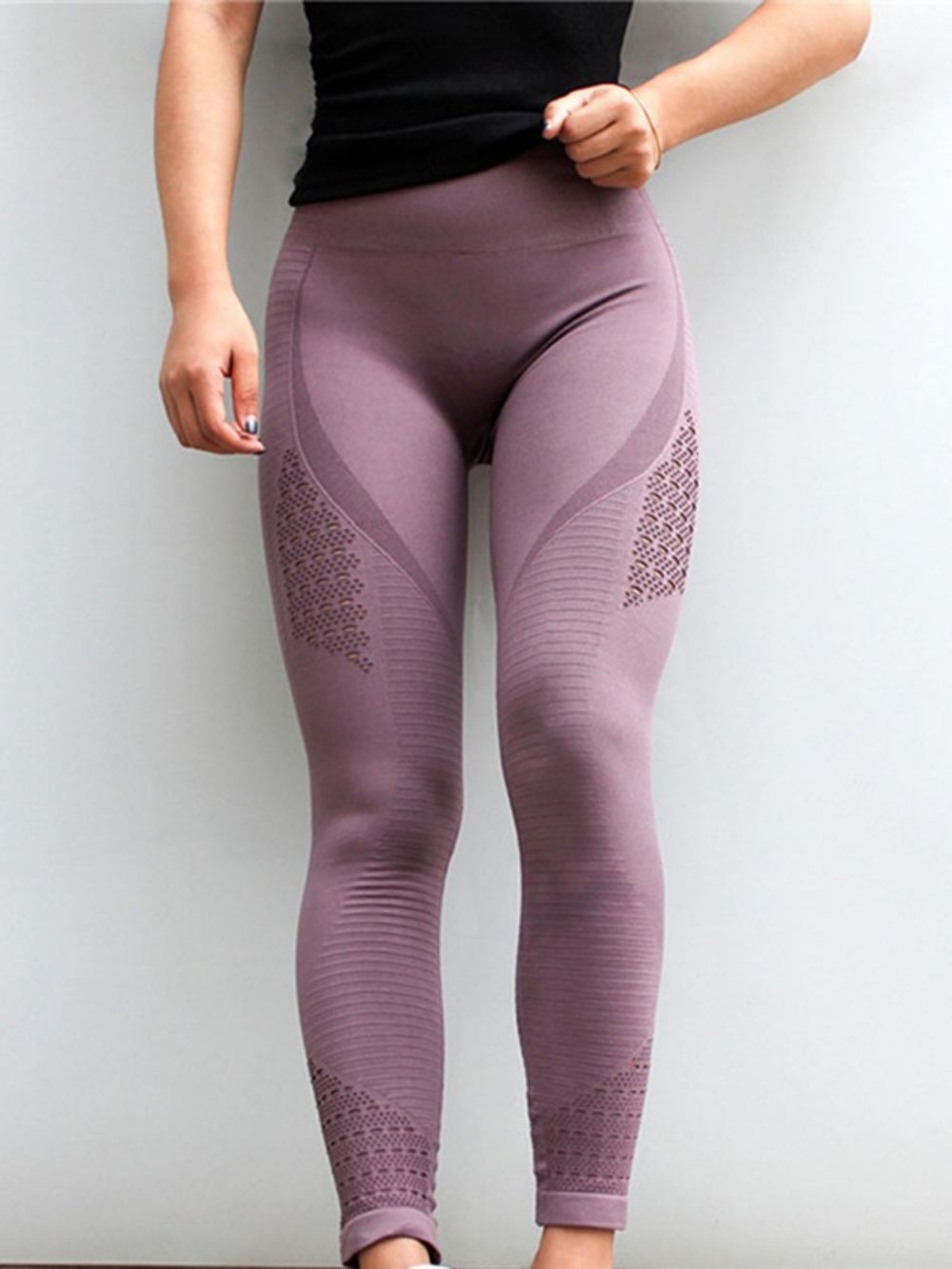 Sneldrogende Nylon Stevige Tennislegging Over De Volledige Lengte Yoga-Legging Met Hoge Taille Tiktok