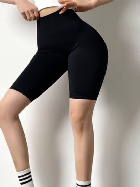 Sneldrogende Vrouwelijke Knielange Broek Tiktok-Legging Met Hoge Taille