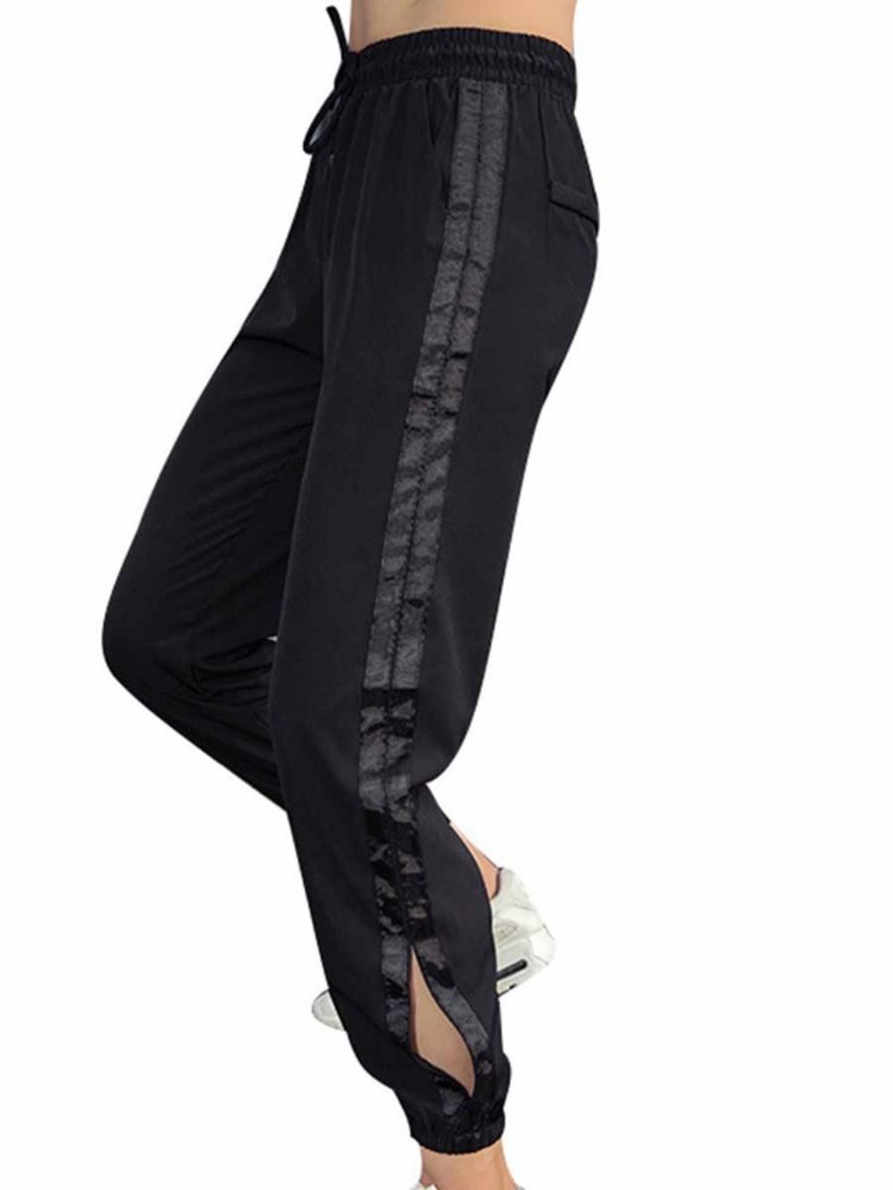 Sneldrogende Yogabroek Met Polyester Print En Strepen