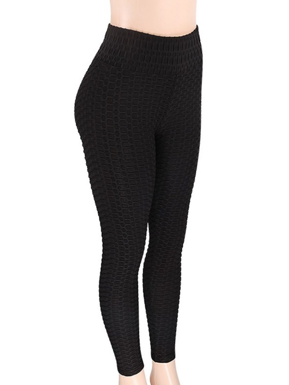 Solid Sports Casual Yogabroek Dames Tiktok-Legging Met Hoge Taille