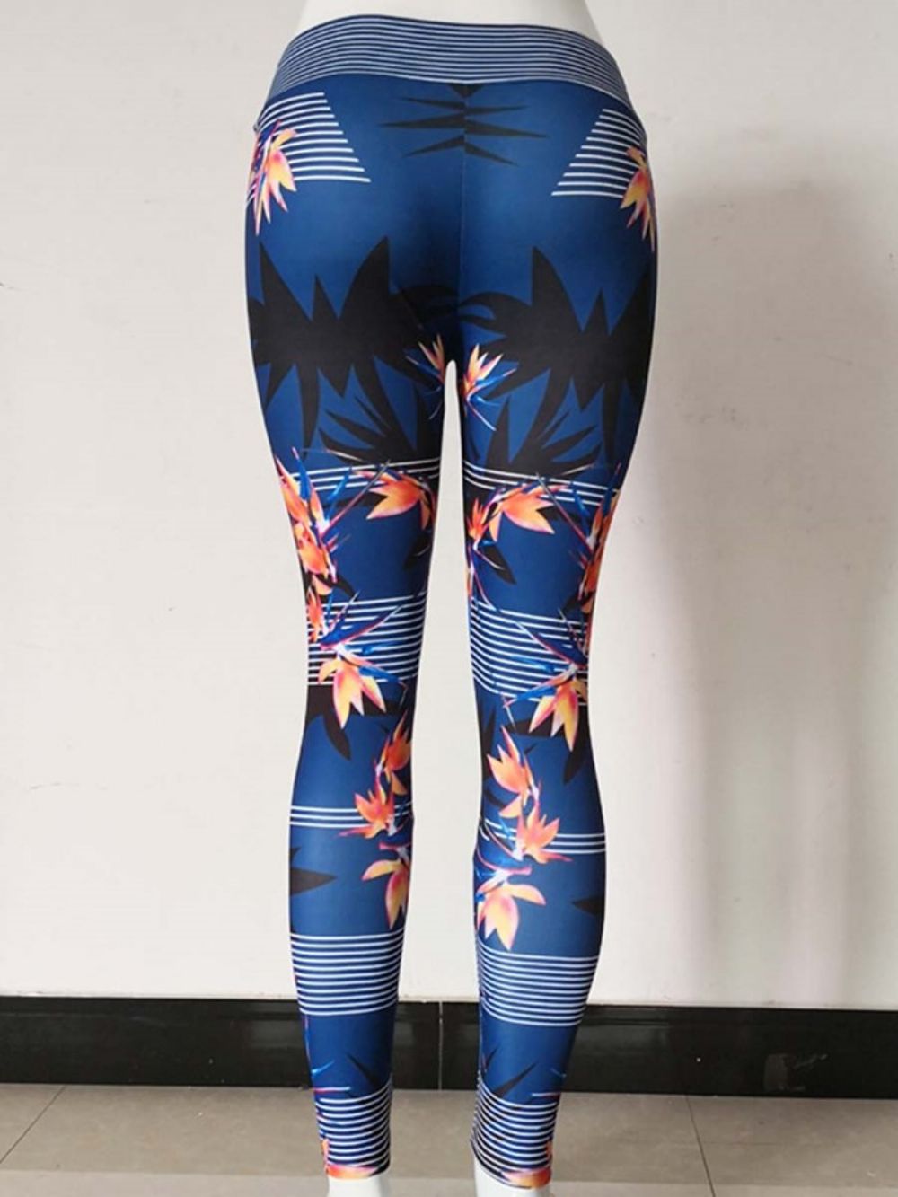 Sportlegging Dames Met Anti-Zweet En Bloemenprint