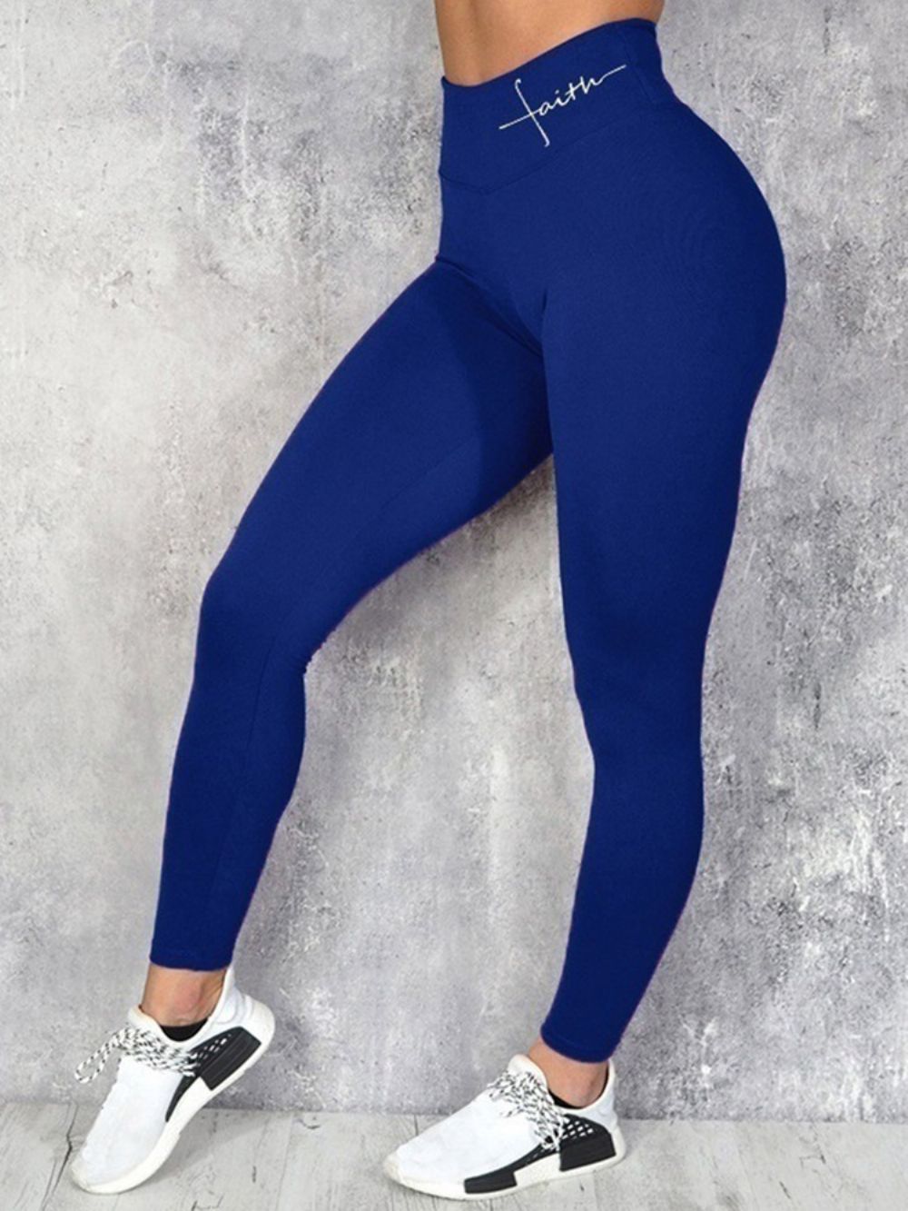 Vrouwen Letter Ademende Hardloop Yoga Broek Hoge Taille Tiktok Legging