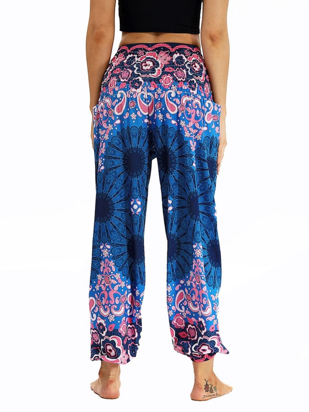 Yoga Harem Joggingbroek Met Boho Print En Elastische Taille