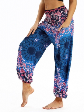 Yoga Harem Joggingbroek Met Boho Print En Elastische Taille