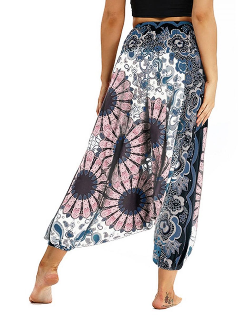 Yoga Harembroek Van Polyester Met Boho-Print Dames