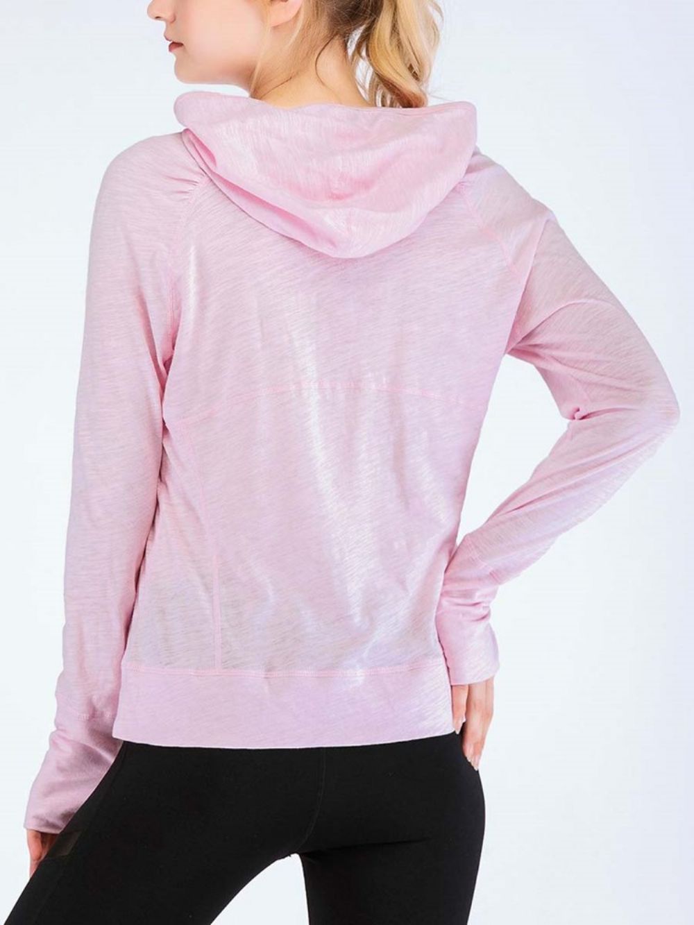 Zakken Effen Katoenblends Anti-Zweet Pullover Sporttops