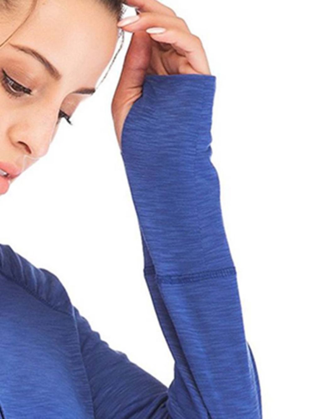 Zakken Effen Katoenblends Anti-Zweet Pullover Sporttops