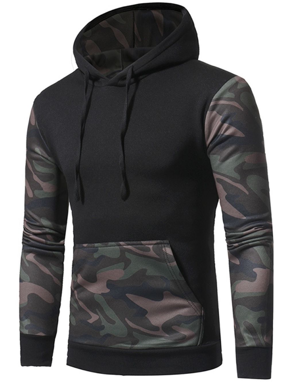 Camouflage Pullover Pocket Pullover Winter Hoodies