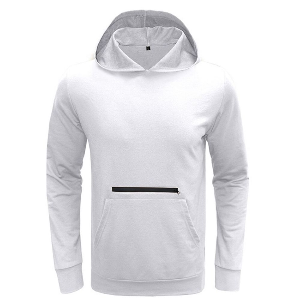 Effen Trui Met Rits Losse Hoodies Met Capuchon