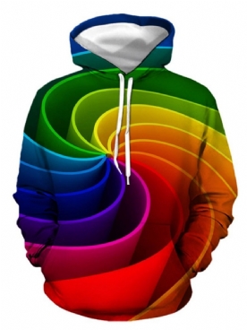 Gradient Pullover Herfst Europese Hoodies Heren