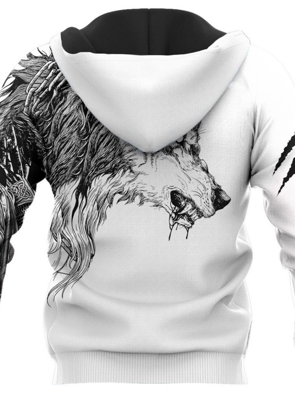 Hoodies Heren Met Capuchon En Dierenprint