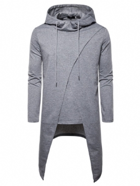 Pullover Effen Asymmetrische Herfst Casual Hoodies