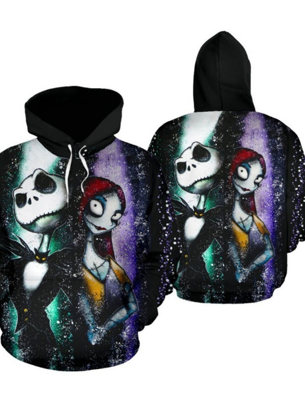 Pullover Skull Print Lente Casual Hoodies