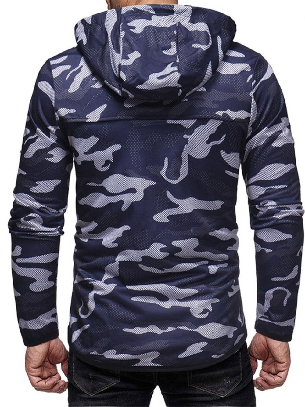 Trekkoord Camouflage Vest Hooded Slim Hoodies