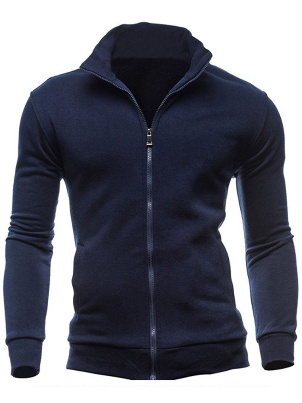 Vest Effen Casual Hoodies Heren Met Rits