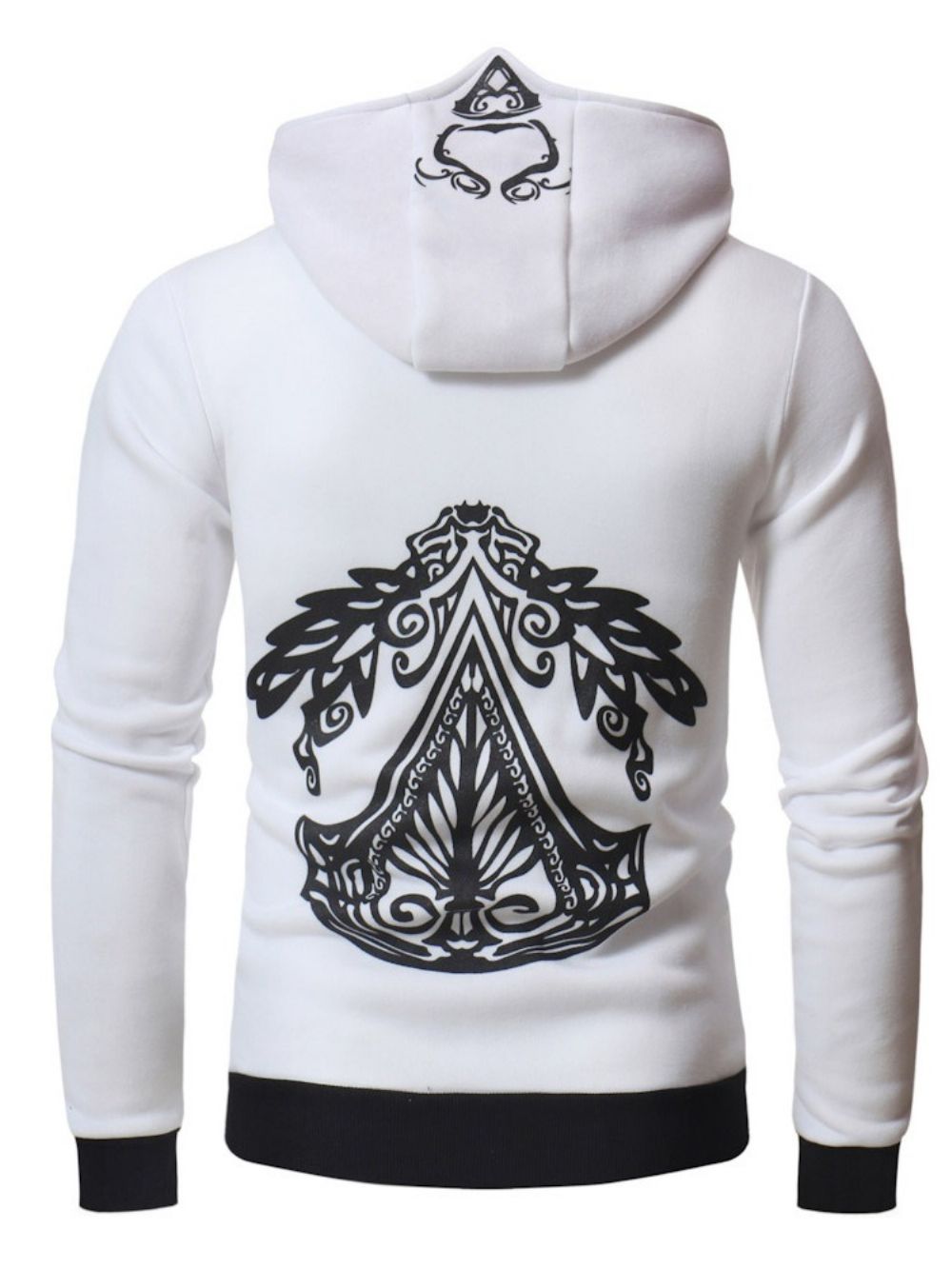 Vest Rits Kleurblok Hooded Herenmode Hoodies