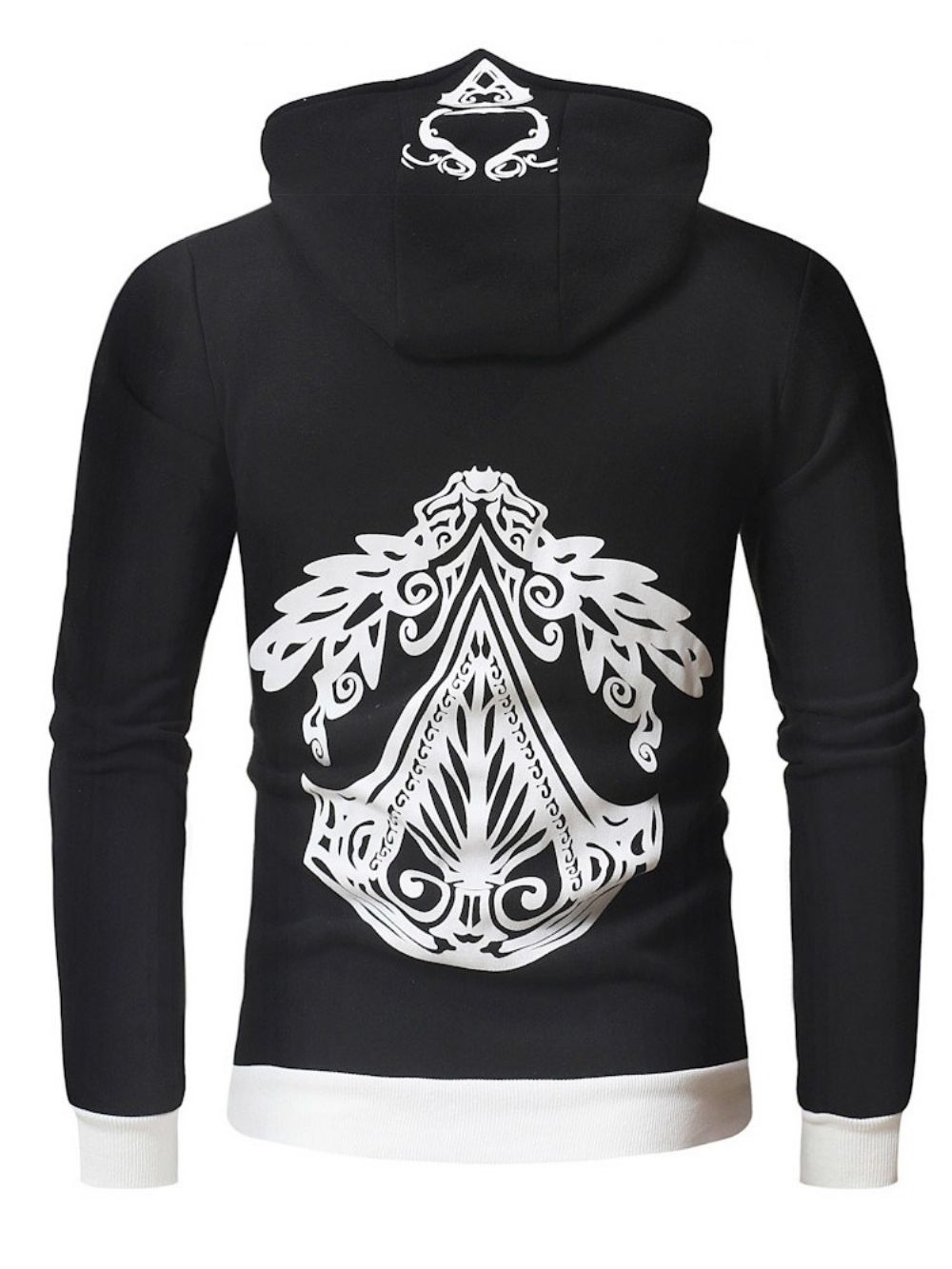 Vest Rits Kleurblok Hooded Herenmode Hoodies