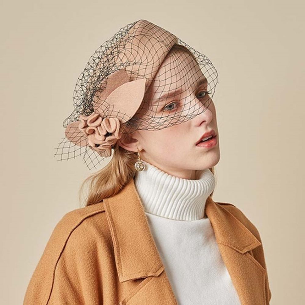 Sweet Mesh Effen Fedora-Hoeden