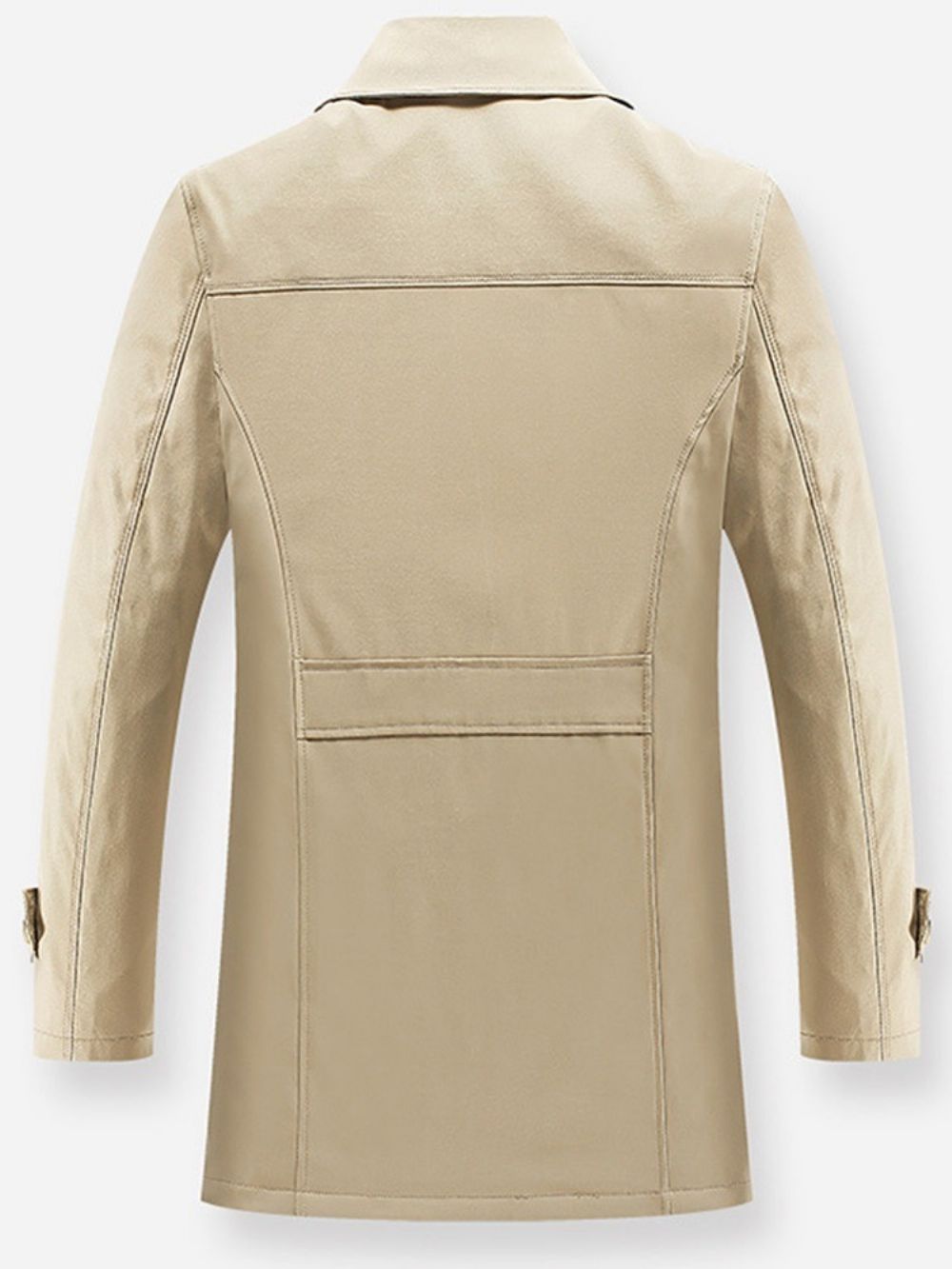 Knoop Standaard Effen Dunne Slanke Trenchcoat