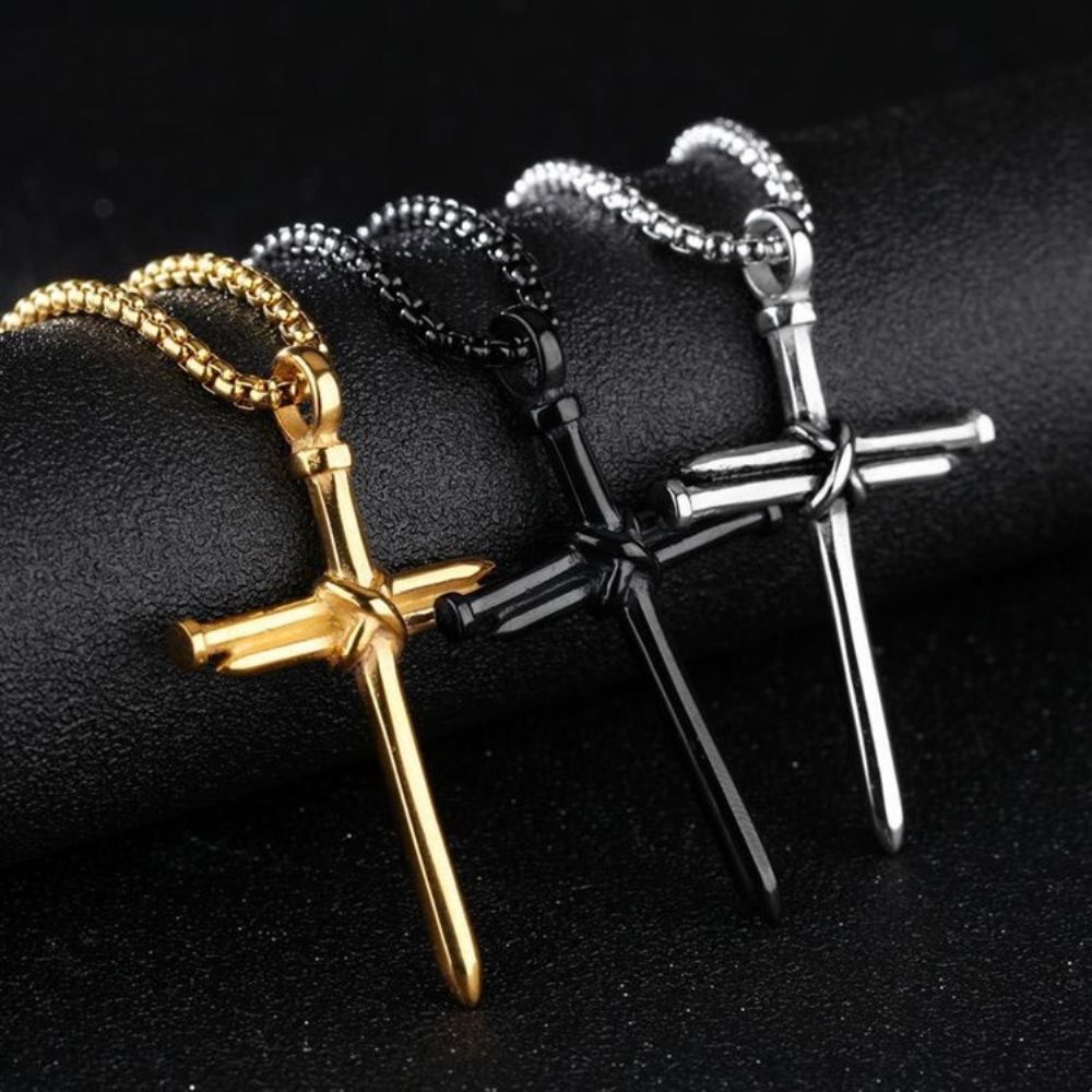 Punk Stijl Kruis Hanger Heren Ketting