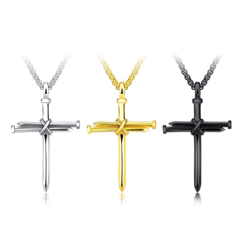 Punk Stijl Kruis Hanger Heren Ketting