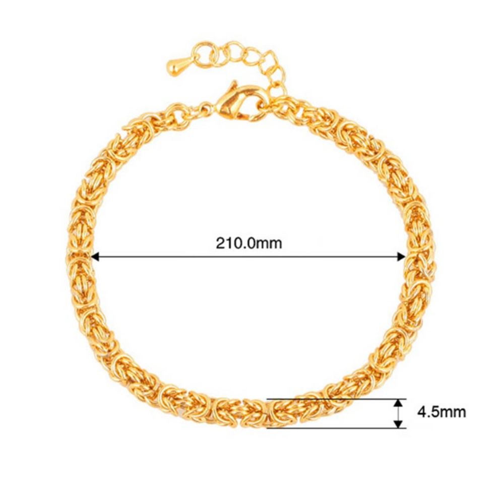 Twist18K Vergulde Armband Heren