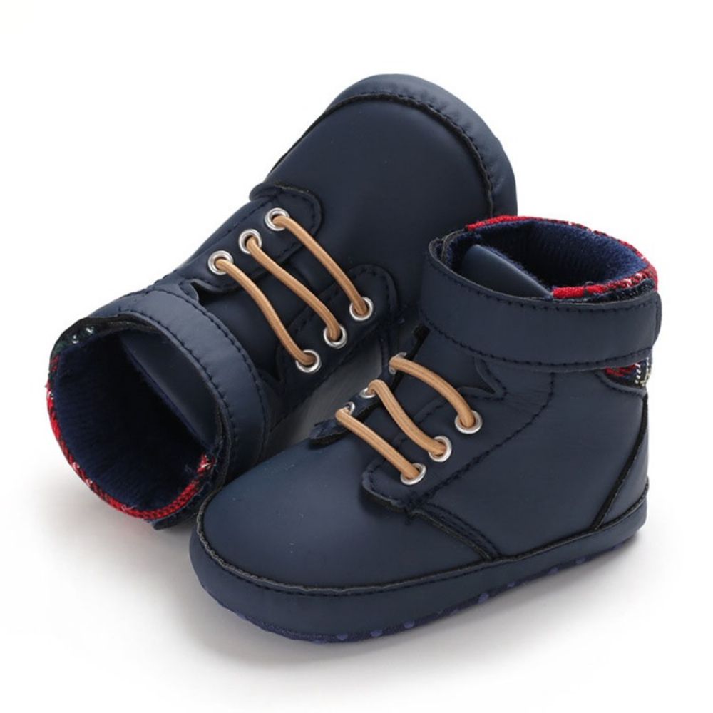 Babyschoenen Met Veters En Kleurblokken