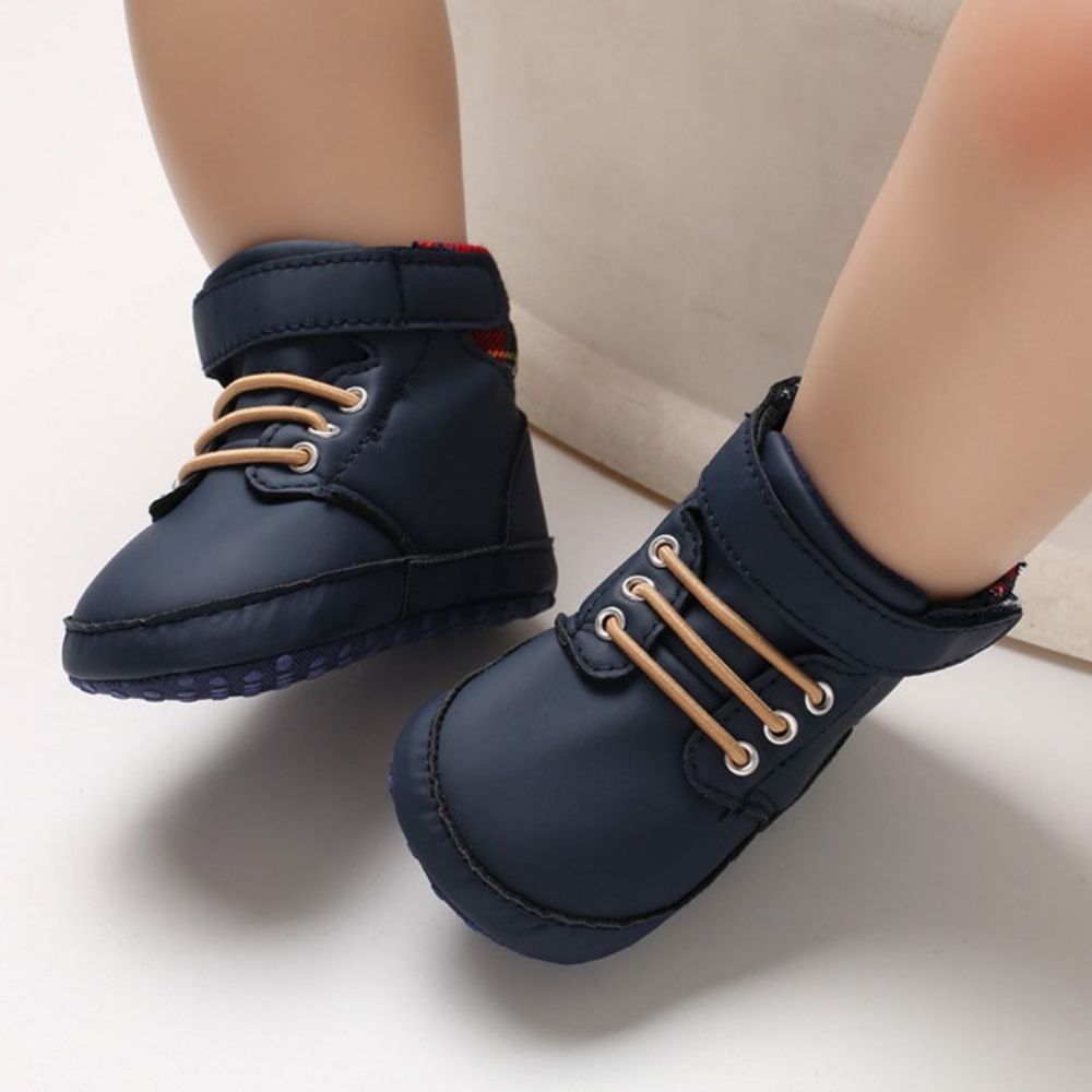 Babyschoenen Met Veters En Kleurblokken