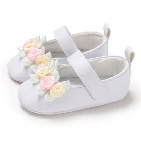 Bloemen Klittenband Babymeisje Schoenen