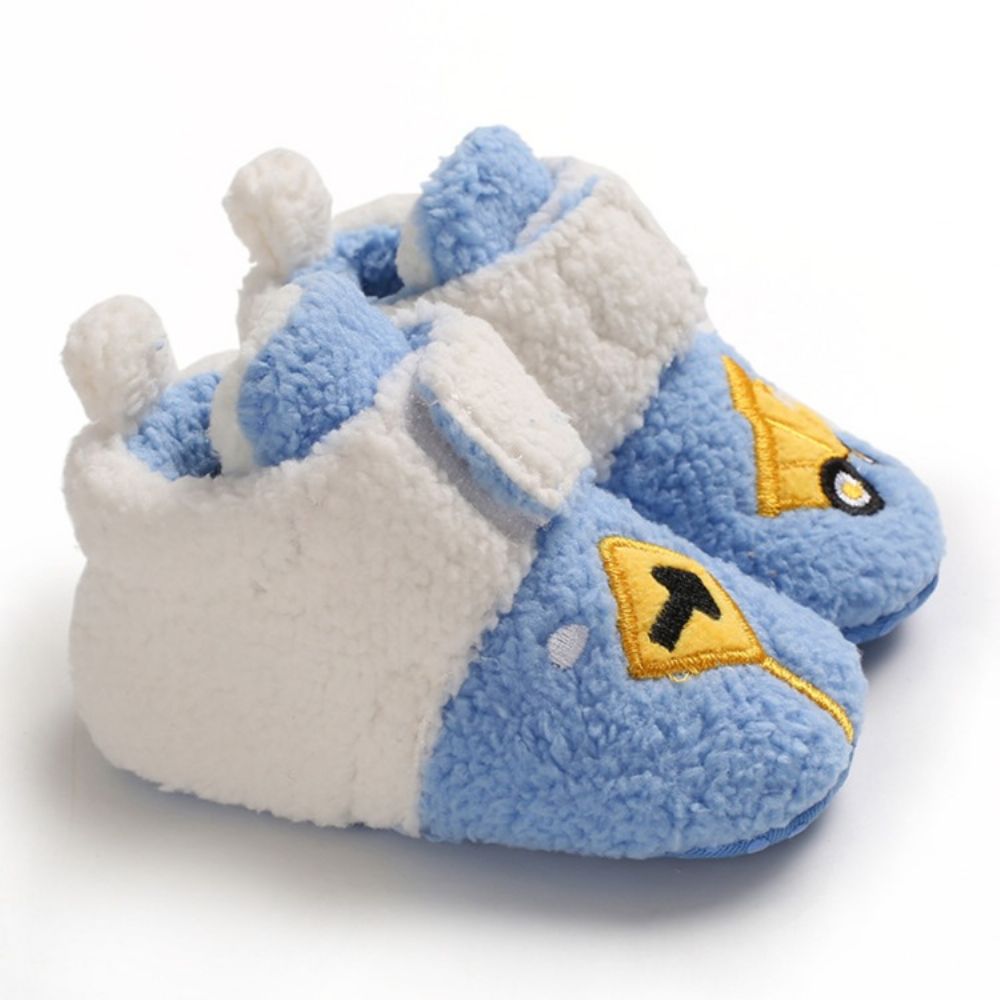 Cartoon Kleurblok Unisex Babyschoenen