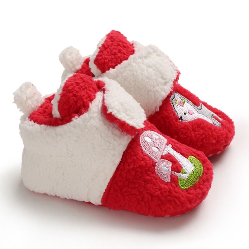 Cartoon Kleurblok Unisex Babyschoenen