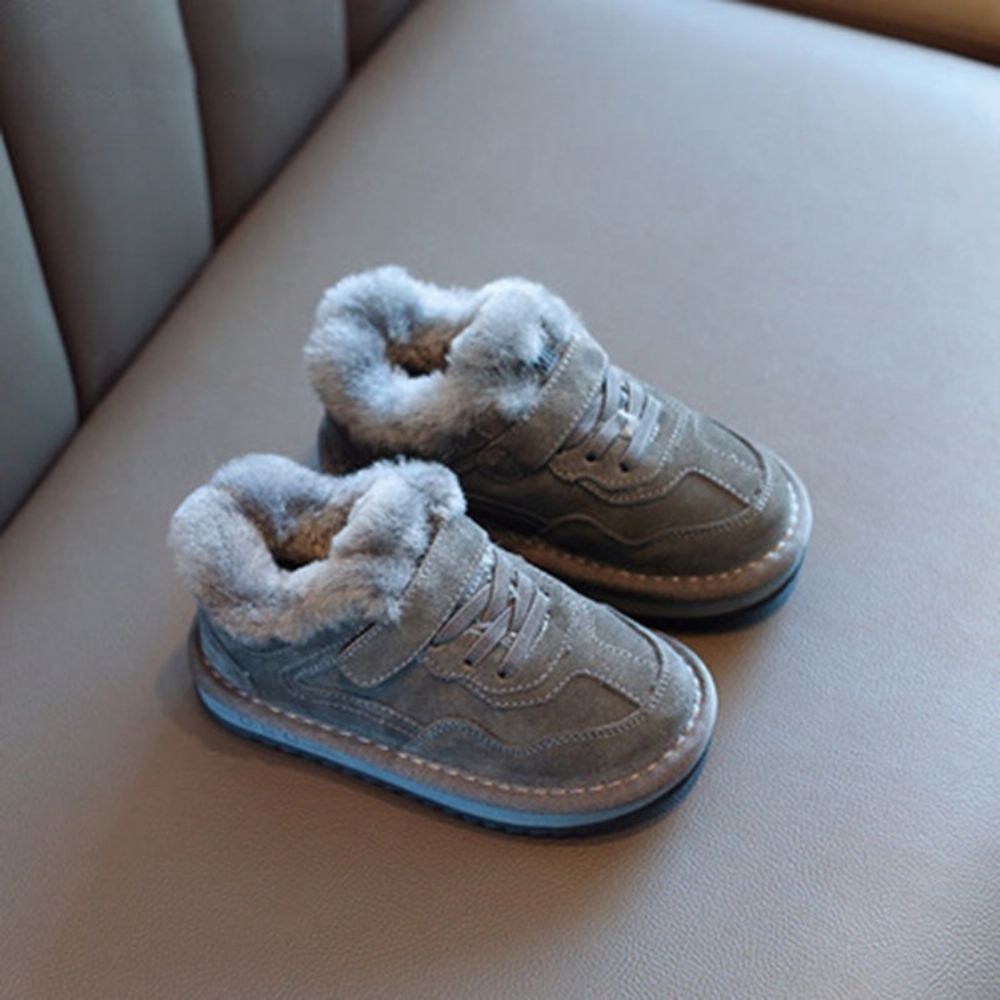 Effen Baby Wintersneakers Met Veters