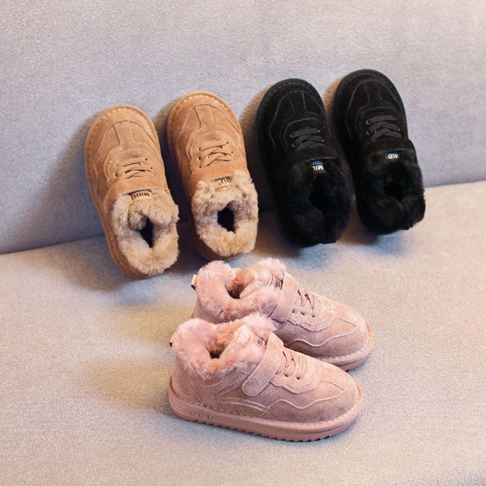 Effen Baby Wintersneakers Met Veters