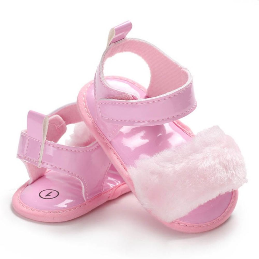 Effen Klittenband Babymeisje Peuter Schoenen