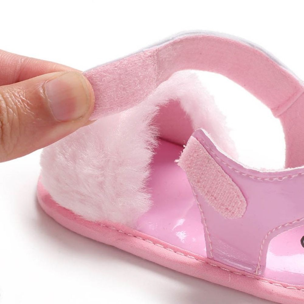 Effen Klittenband Babymeisje Peuter Schoenen