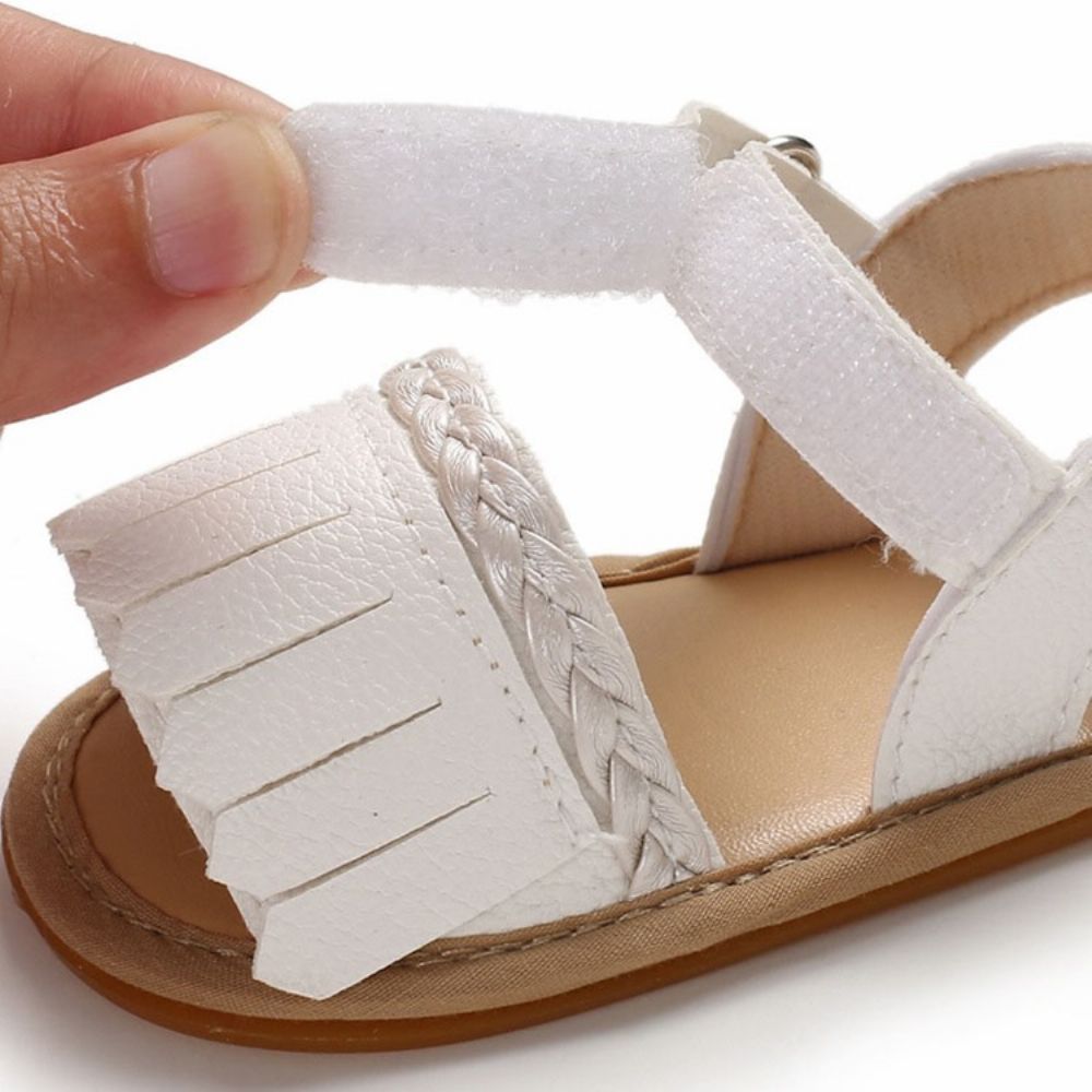 Gebreide Babyschoenen Met Kleurblokken