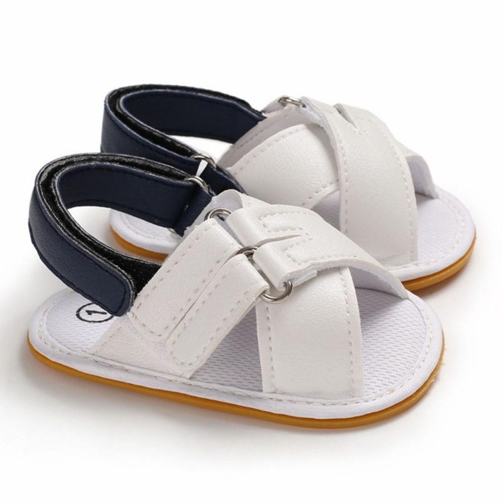 Kleurblok Klittenband Open Teen Babyschoenen