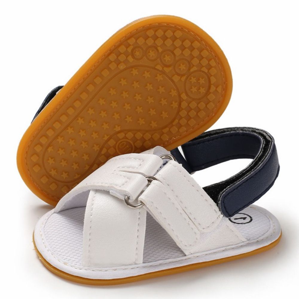 Kleurblok Klittenband Open Teen Babyschoenen