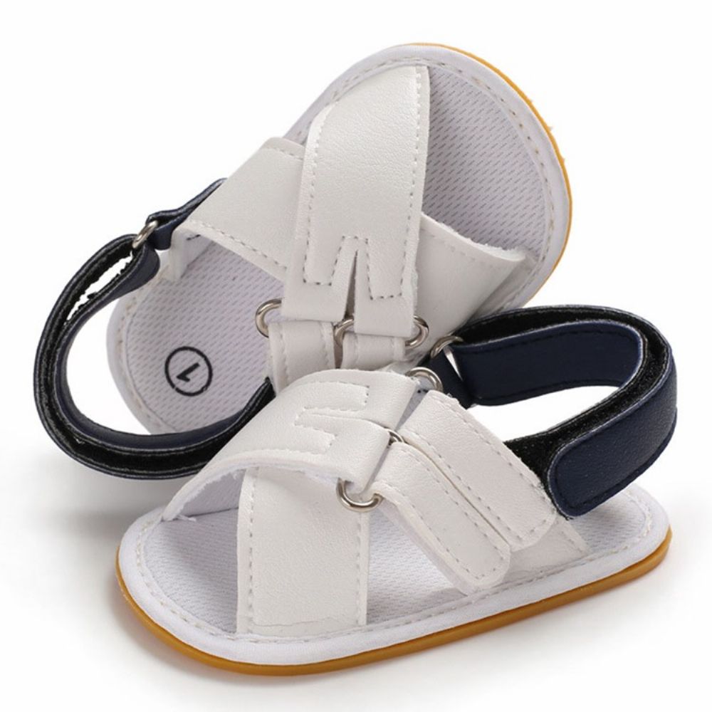 Kleurblok Klittenband Open Teen Babyschoenen