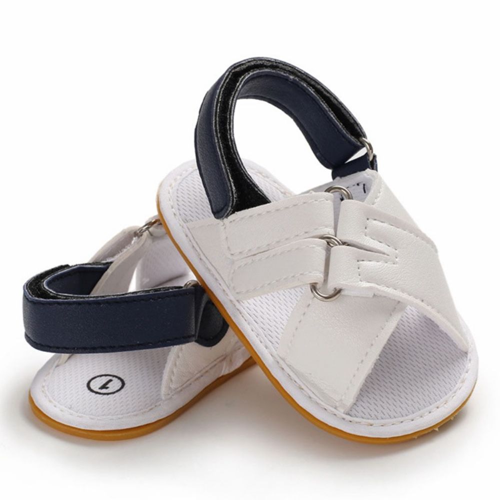 Kleurblok Klittenband Open Teen Babyschoenen