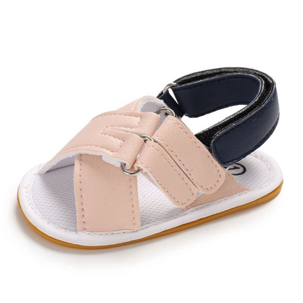 Kleurblok Klittenband Open Teen Babyschoenen