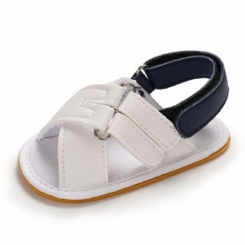 Kleurblok Klittenband Open Teen Babyschoenen