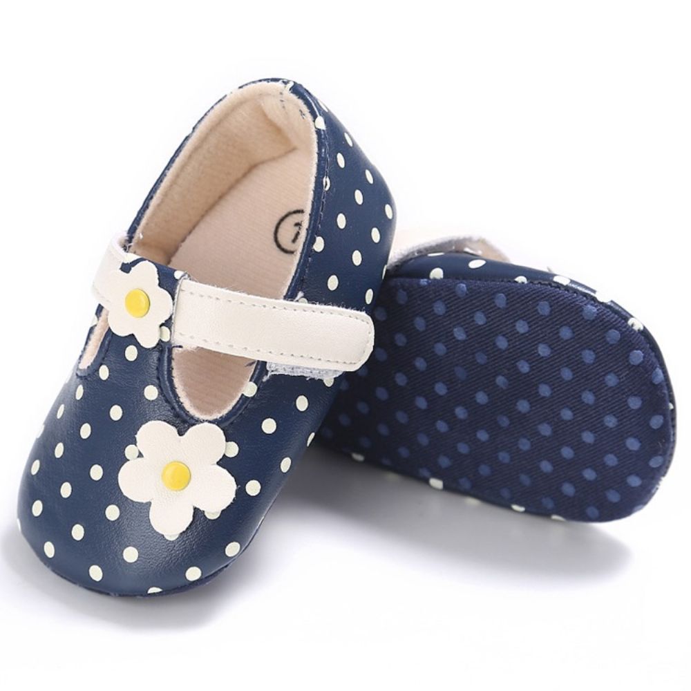 Peuterschoenen Met Klittenband En Bloemen