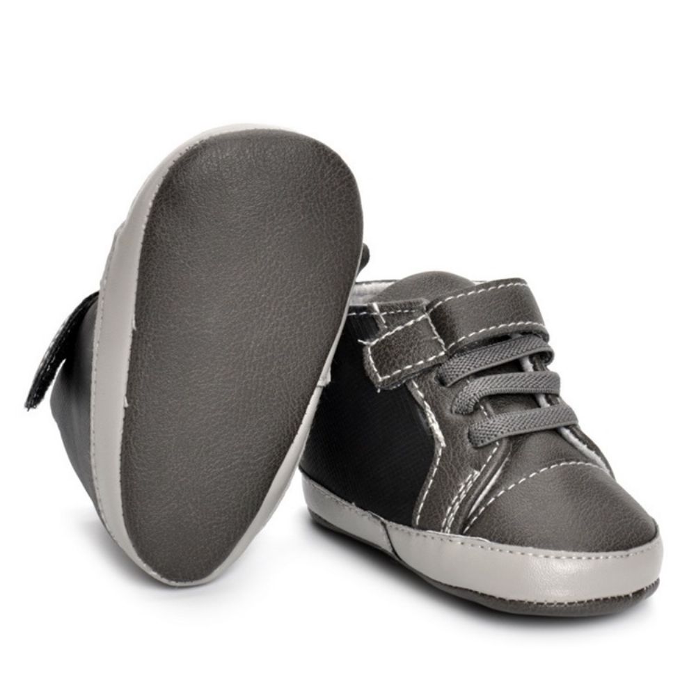 Pu Velcro Elastische Band Peuterschoenen