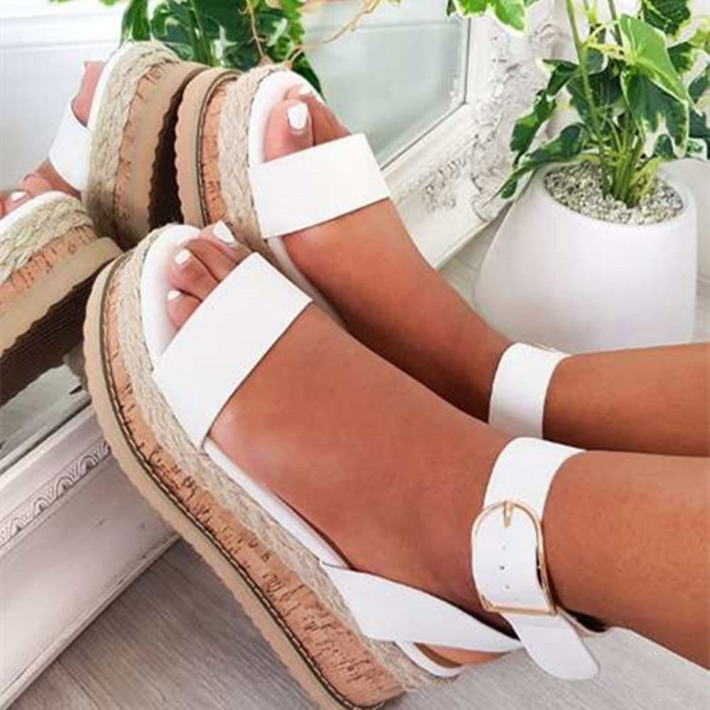 Westernsandalen Met Open Teengesp Dames