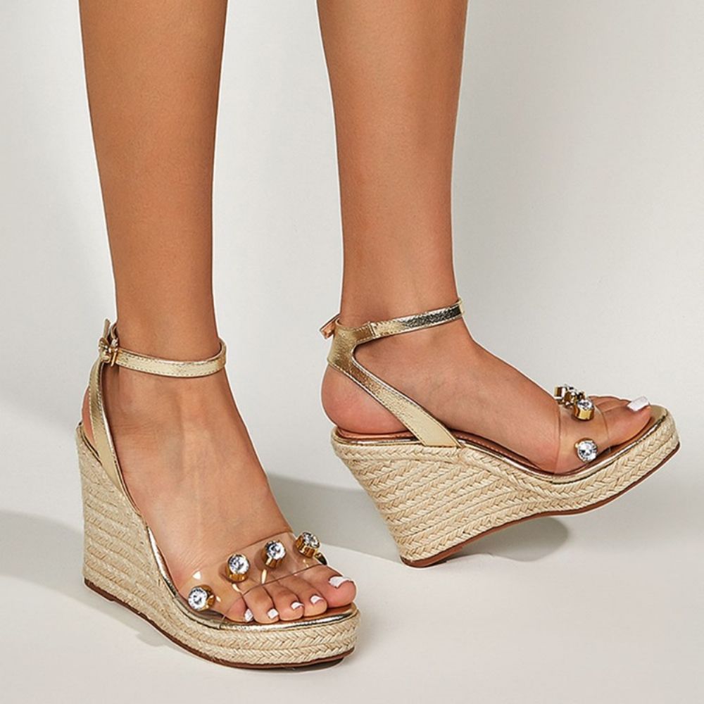 Westernsandalen Met Slingback-Riem En Ronde Neus