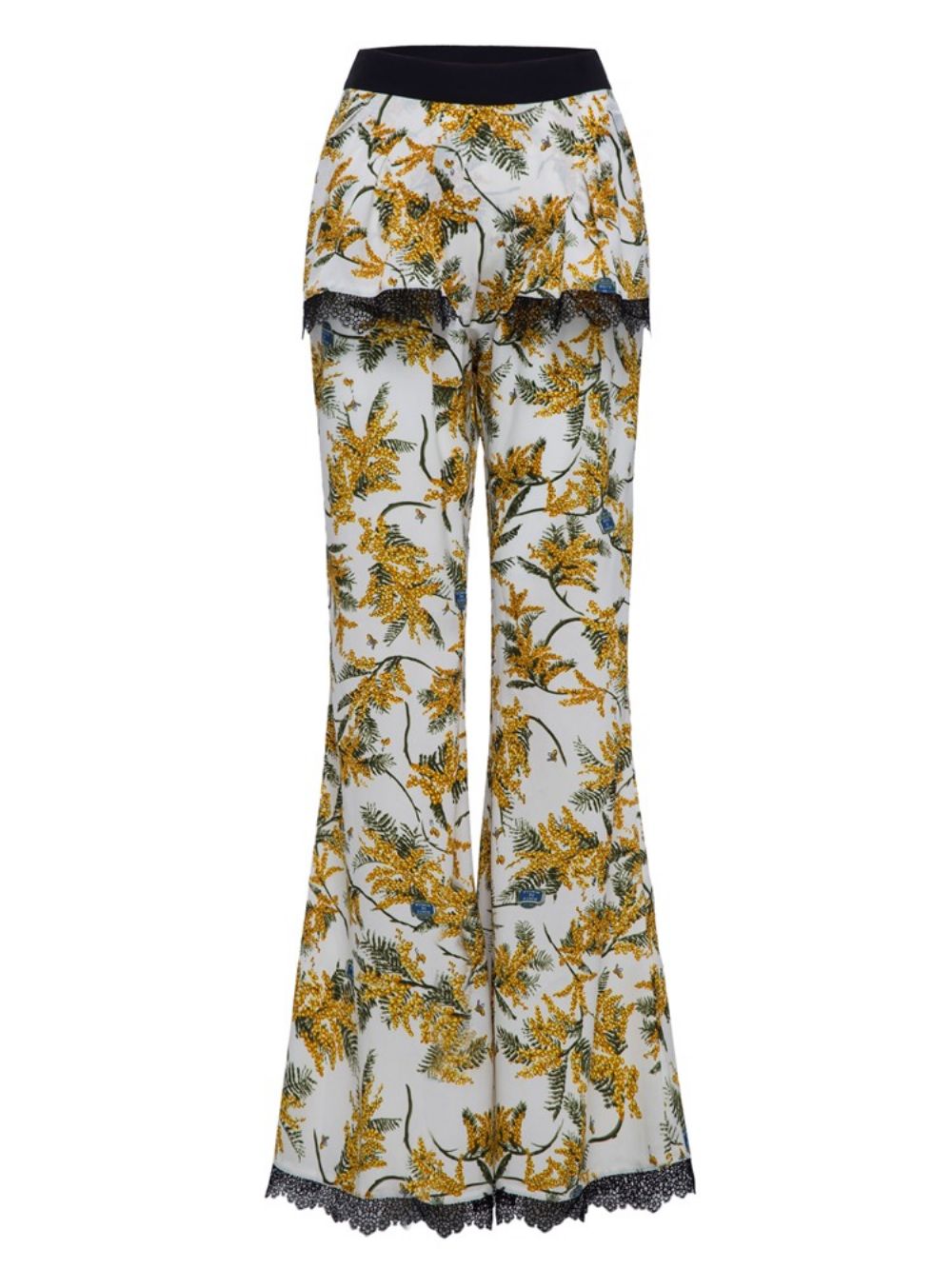 Bellbottoms Dames Over De Hele Lengte Met Bloemenprint